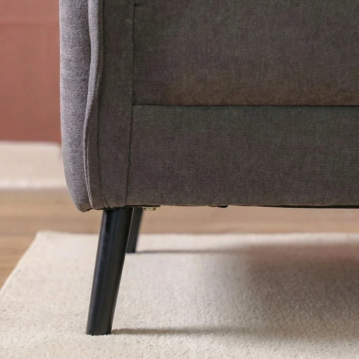 Aisha 1 Seater Fabric Sofa - Grey