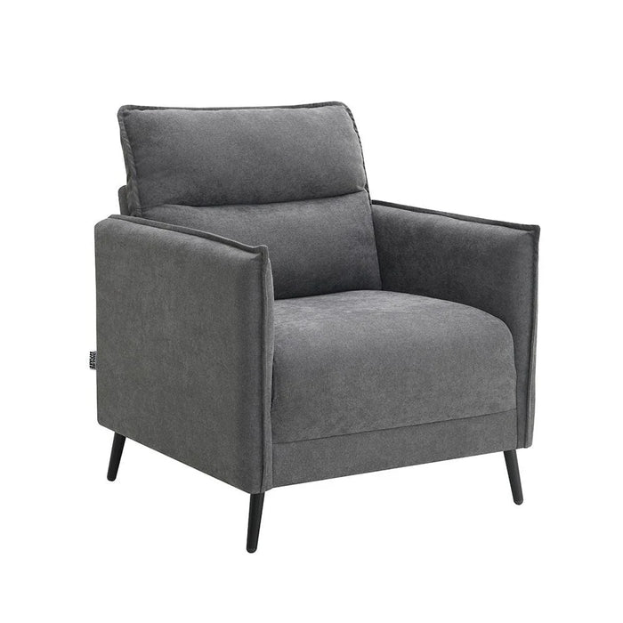 Aisha 1 Seater Fabric Sofa - Grey