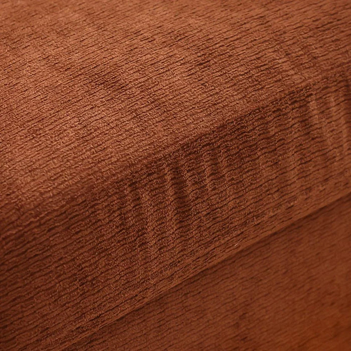 Arjun 1 Seater Fabric Sofa - Rust