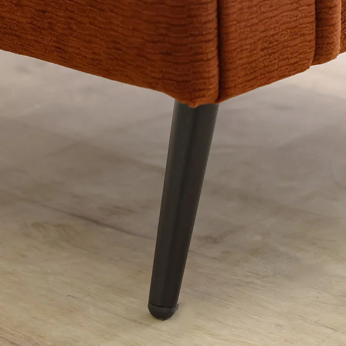 Arjun 1 Seater Fabric Sofa - Rust