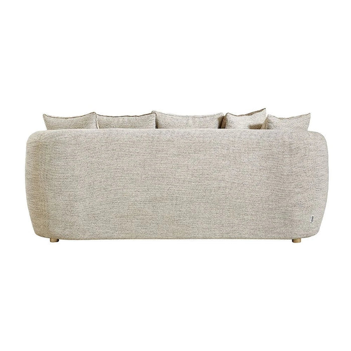Conrad 3 Seater Fabric Sofa - Light Brown