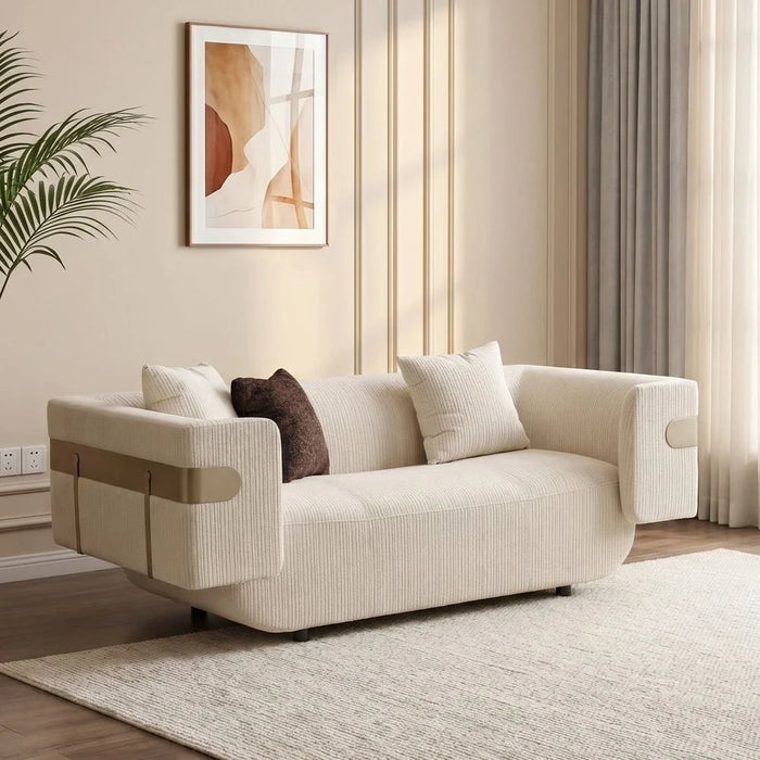 Dravena 2 Seater Fabric Sofa - Beige