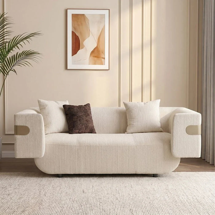 Dravena 2 Seater Fabric Sofa - Beige