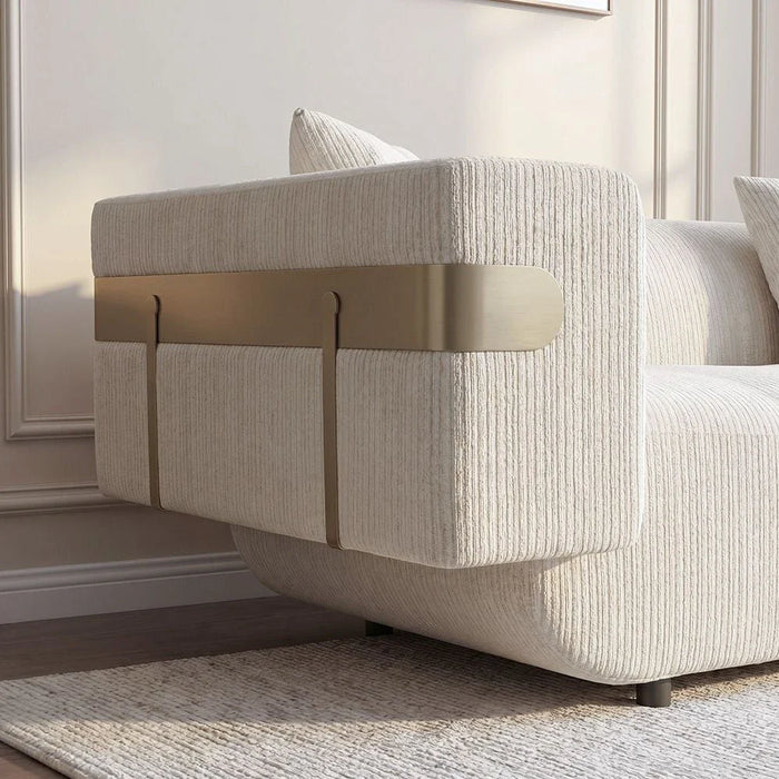 Dravena 2 Seater Fabric Sofa - Beige