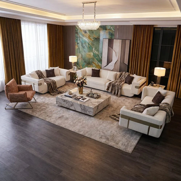 Dravena 2 Seater Fabric Sofa - Beige