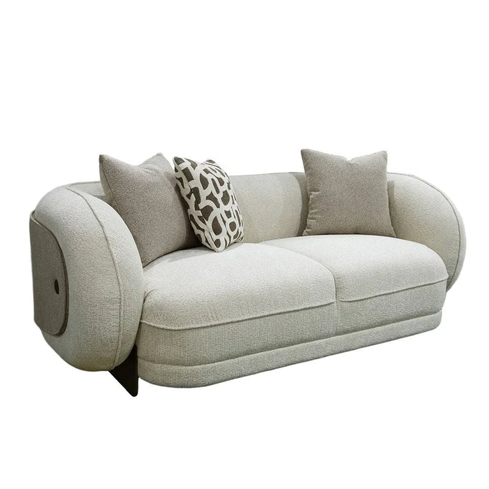 Devina 2 Seater Fabric Sofa - Light Brown
