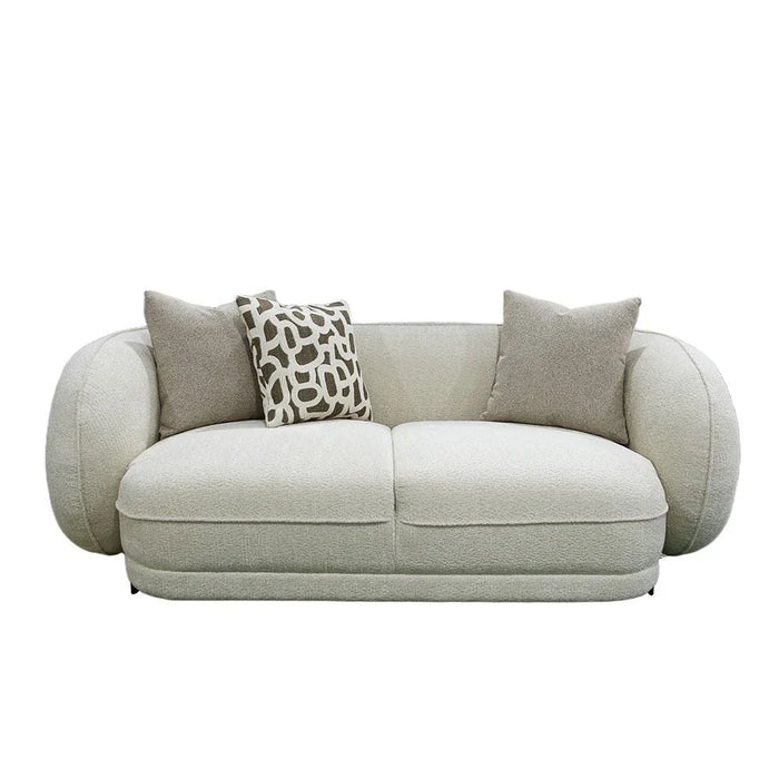 Devina 2 Seater Fabric Sofa - Light Brown