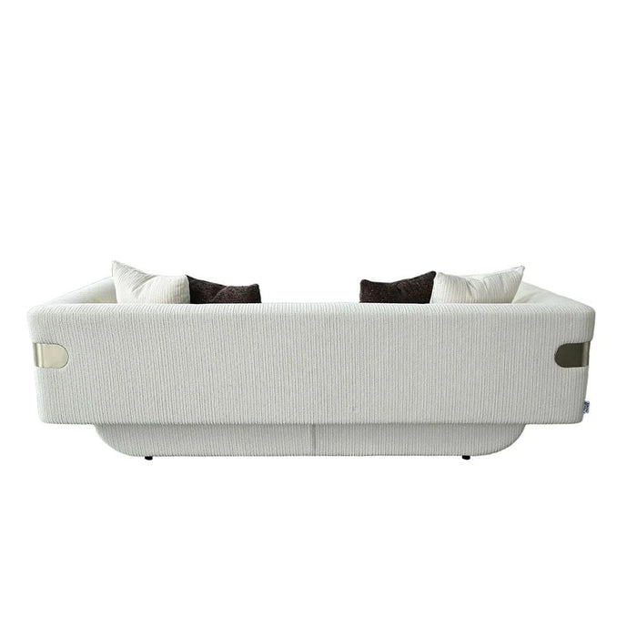 Dravena 3 Seater Fabric Sofa - Beige