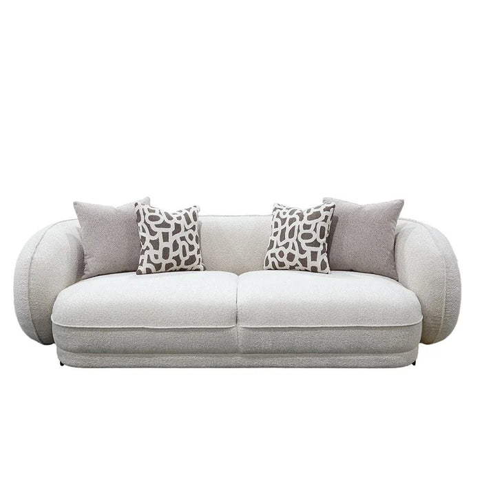 Devina 3 Seater Fabric Sofa - Light Brown