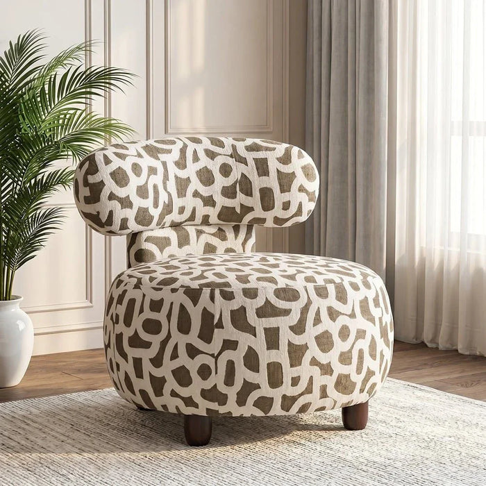 Devina 1 Seateræ Fabric Sofa - Beige/Brown