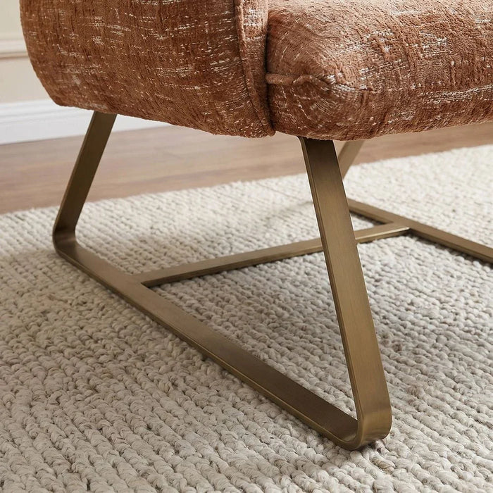 Dravena 1 Seater  Fabric Sofa - Brown
