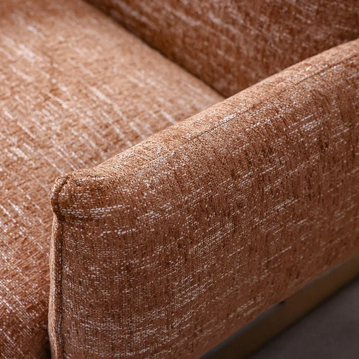 Dravena 1 Seater  Fabric Sofa - Brown