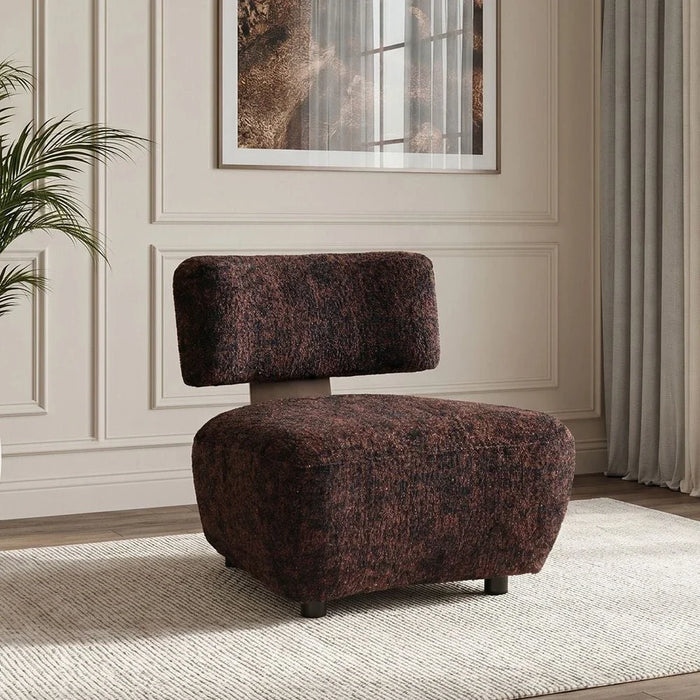 Demaris 1 Seateræ Fabric Sofa - Dark Brown