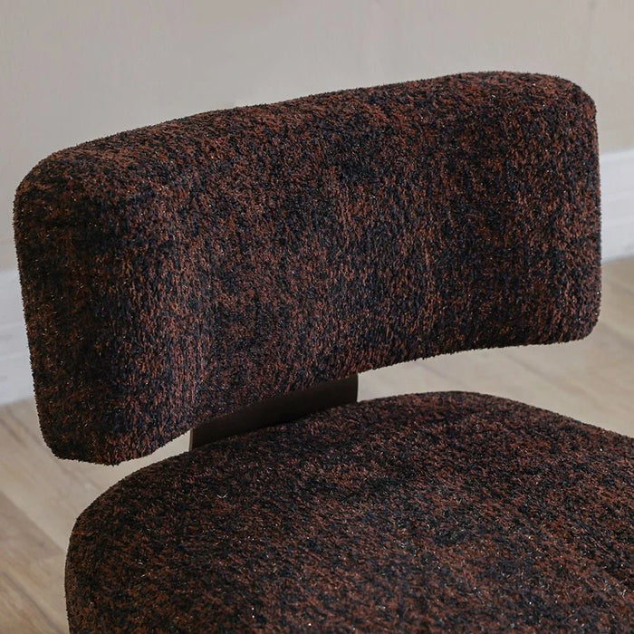 Demaris 1 Seateræ Fabric Sofa - Dark Brown