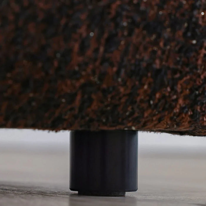 Demaris 1 Seateræ Fabric Sofa - Dark Brown