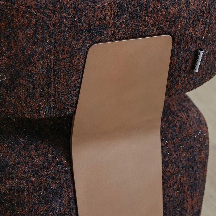 Demaris 1 Seateræ Fabric Sofa - Dark Brown