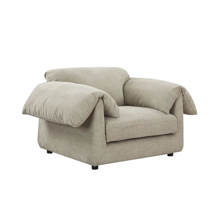 Khiara 1-Seater Fabric Sofa - Grey - With 2-Year Warranty