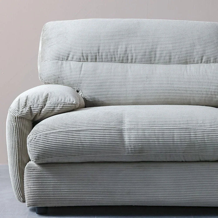 Fred 2-Seater Fabric Sofa - Light Brown - With 2-Year Warranty