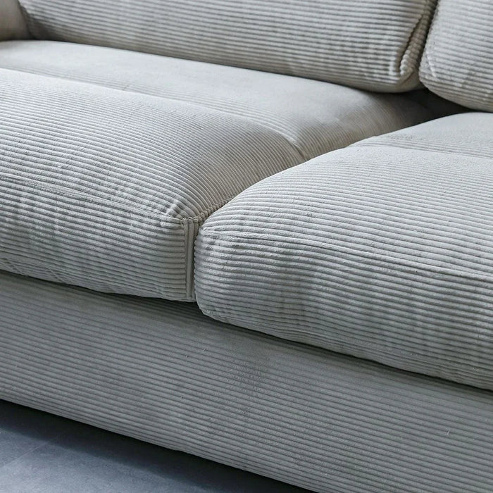 Fred 2-Seater Fabric Sofa - Light Brown - With 2-Year Warranty