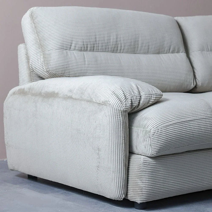Fred 2-Seater Fabric Sofa - Light Brown - With 2-Year Warranty