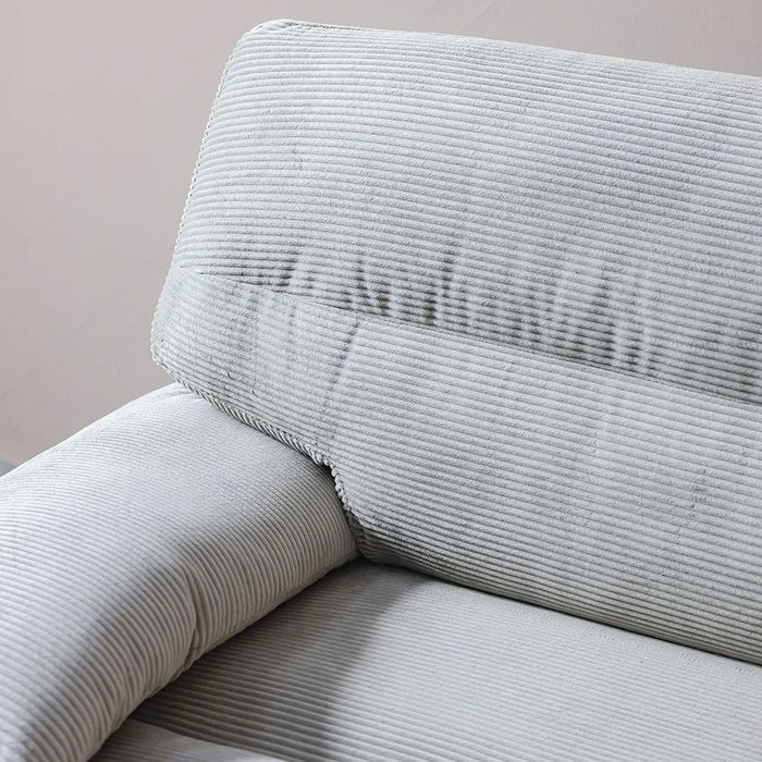 Fred 2-Seater Fabric Sofa - Light Brown - With 2-Year Warranty