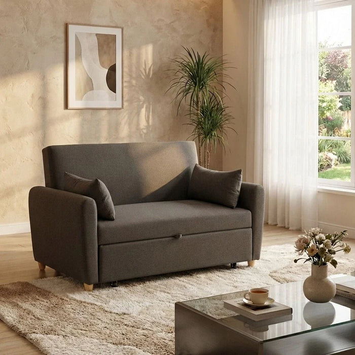 Alpha 2-Seater Fabric Sofa Bed