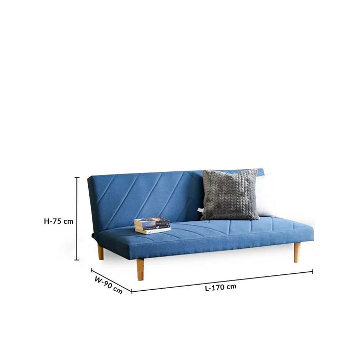 Eudora 3-Seater Fabric Sofa Bed