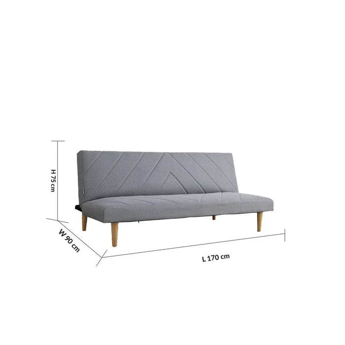 Eudora 3-Seater Fabric Sofa Bed