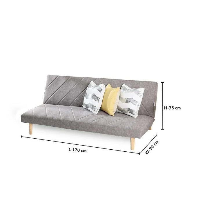 Eudora 3-Seater Fabric Sofa Bed