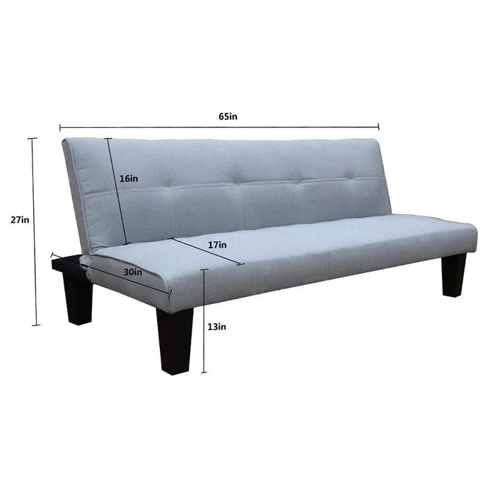 Alonzo Fabric Sofabed - Light Grey