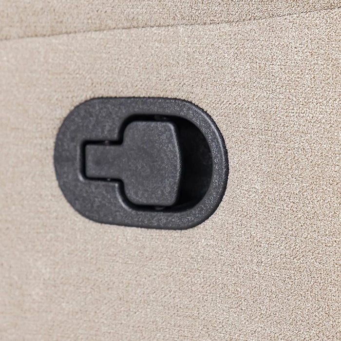 V2 Benedict 1 Seater Fabric Recliner-Light Brown