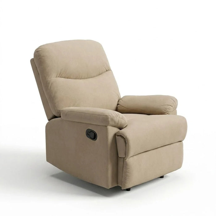 Benedict 1-Seater Fabric Recliner-Mocha
