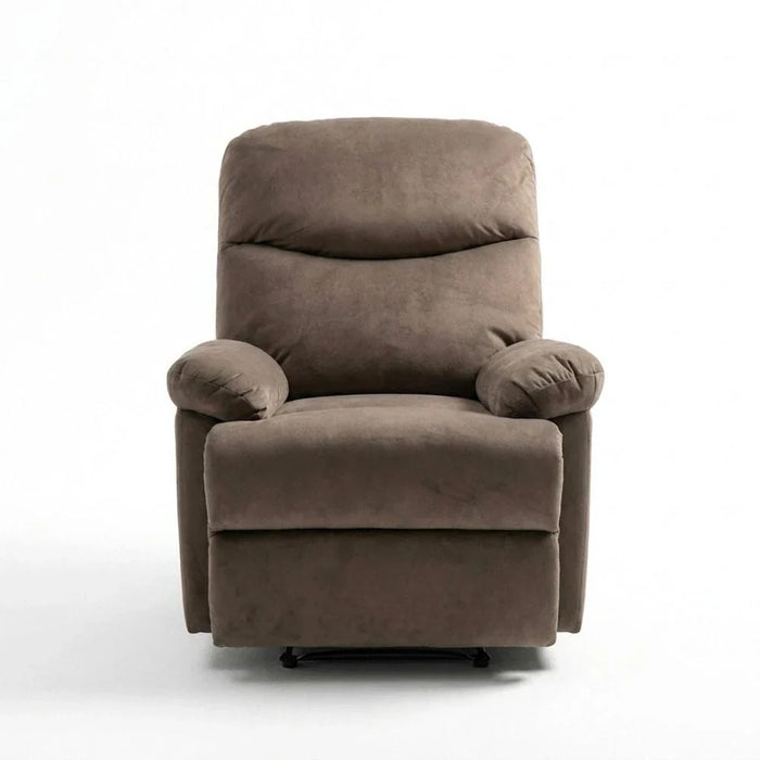 V2 Benedict 1 Seater Fabric Recliner-Chocolate