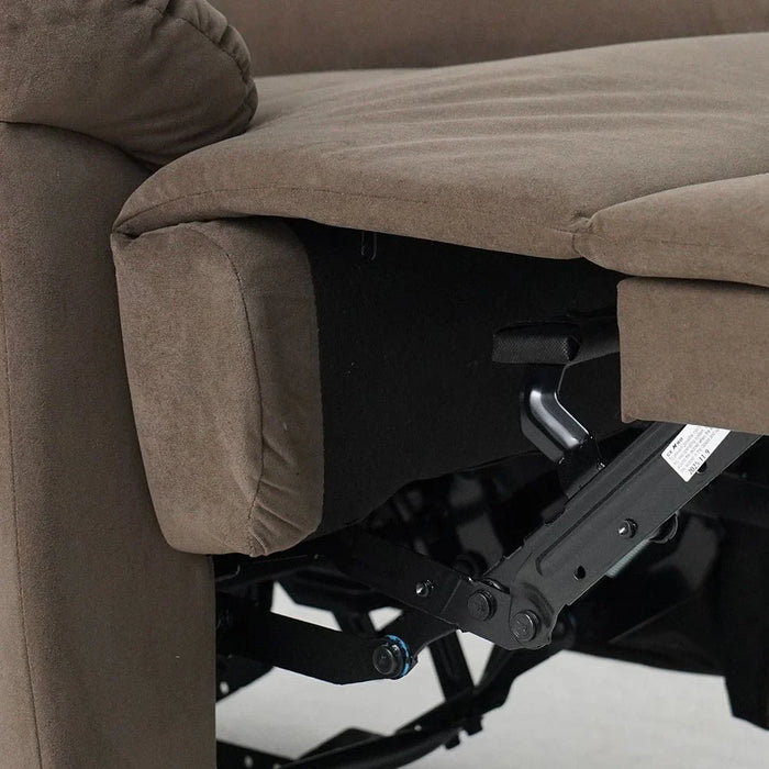 V2 Benedict 1 Seater Fabric Recliner-Chocolate