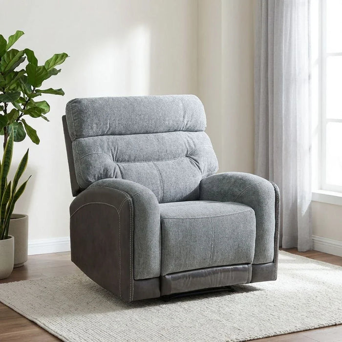 Holden 1-Seater Fabric Recliner - Grey - With 2-Year Warranty