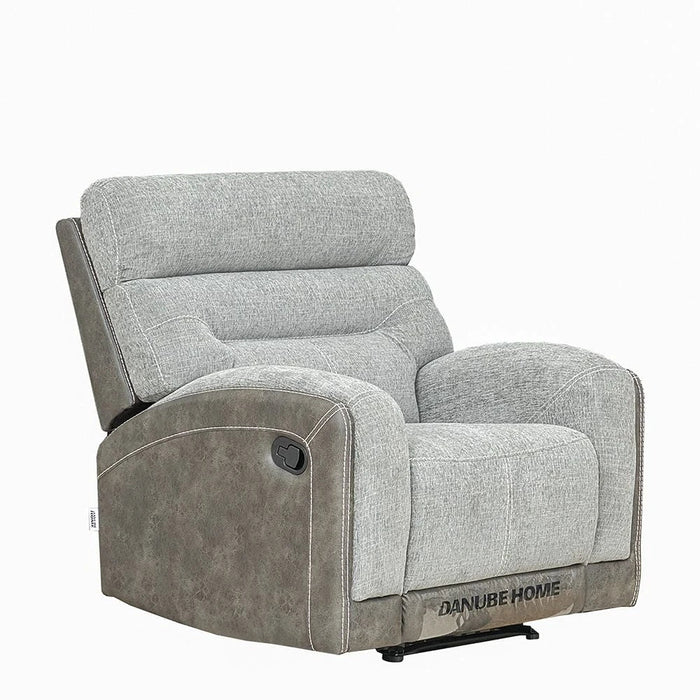 Holden 1-Seater Fabric Recliner - Grey - With 2-Year Warranty