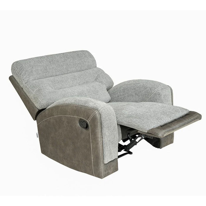 Holden 1-Seater Fabric Recliner - Grey - With 2-Year Warranty