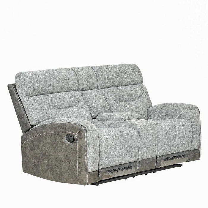 Holden 2-Seater Fabric Recliner - Grey - With 2-Year Warranty