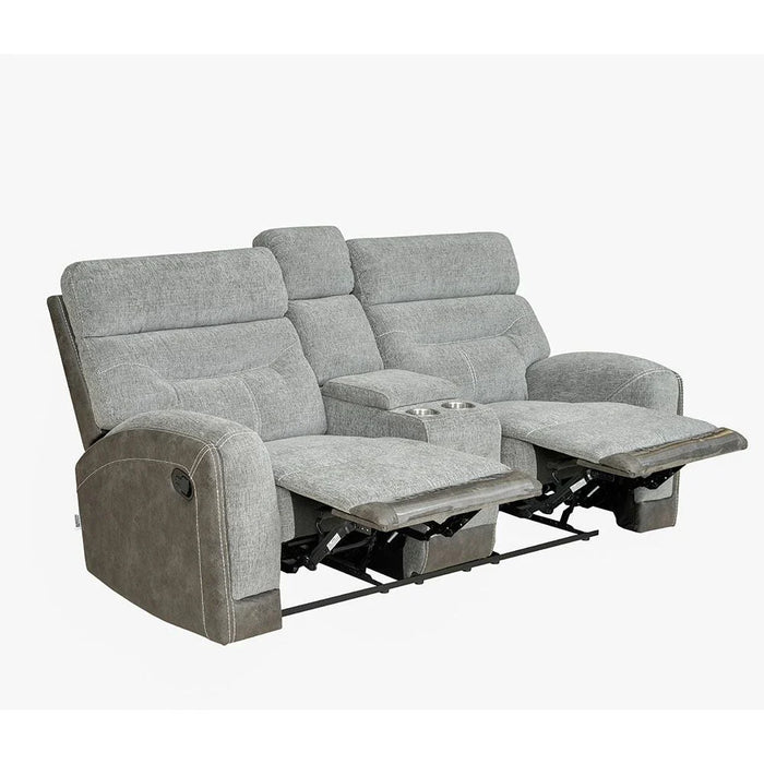 Holden 2-Seater Fabric Recliner - Grey - With 2-Year Warranty