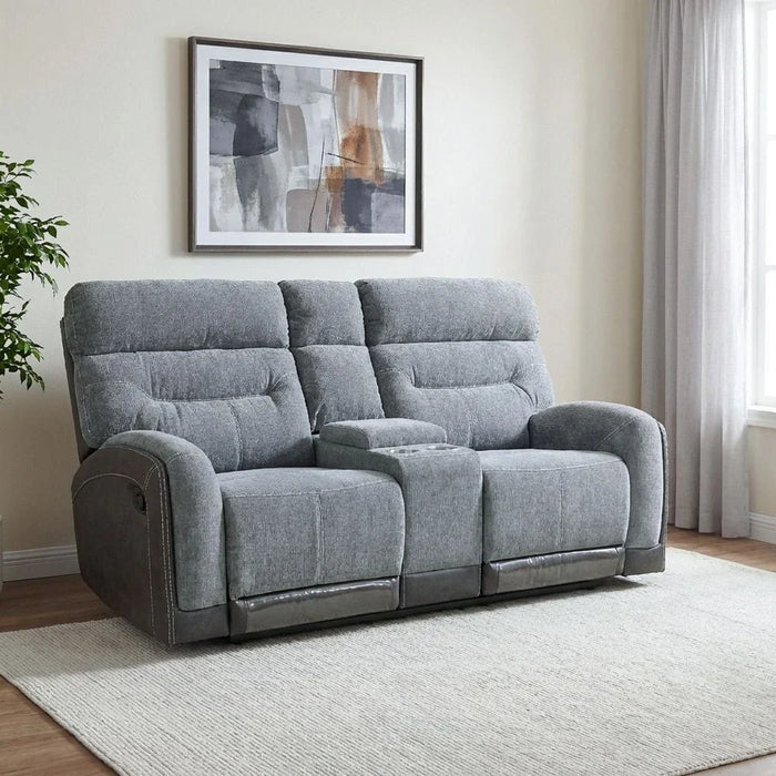 Holden 2-Seater Fabric Recliner - Grey - With 2-Year Warranty