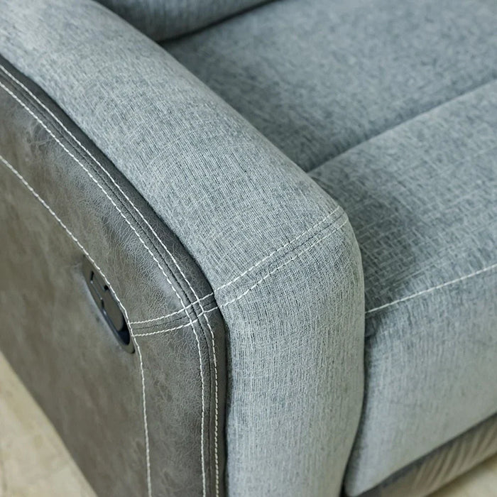 Holden 2-Seater Fabric Recliner - Grey - With 2-Year Warranty