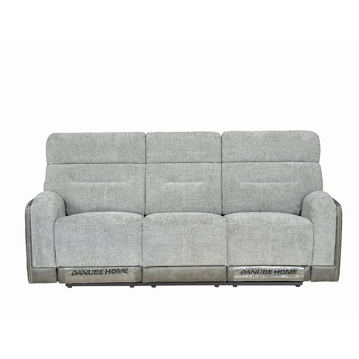 Holden 3-Seater Fabric Recliner - Grey - With 2-Year Warranty