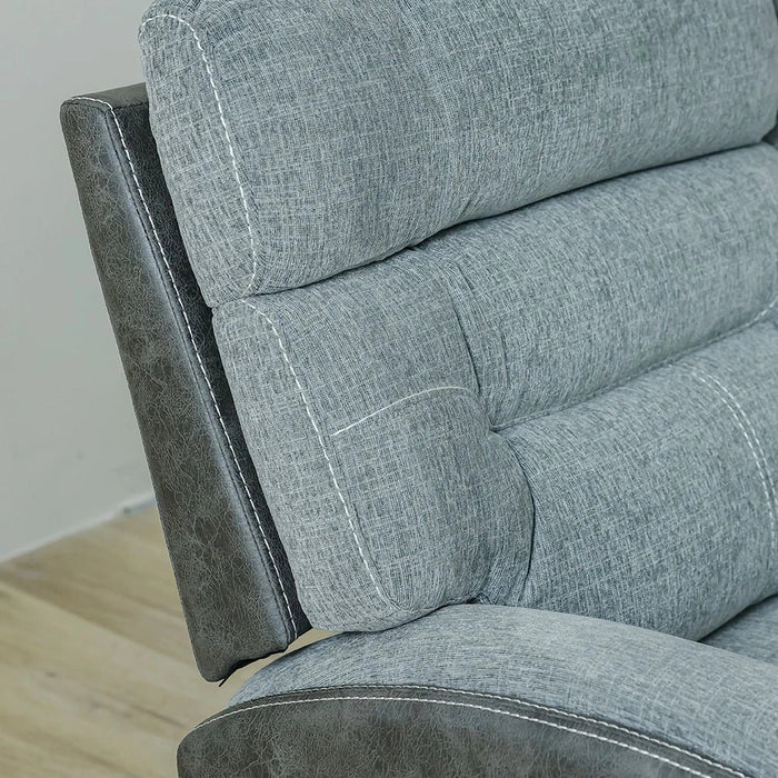 Holden 3-Seater Fabric Recliner - Grey - With 2-Year Warranty