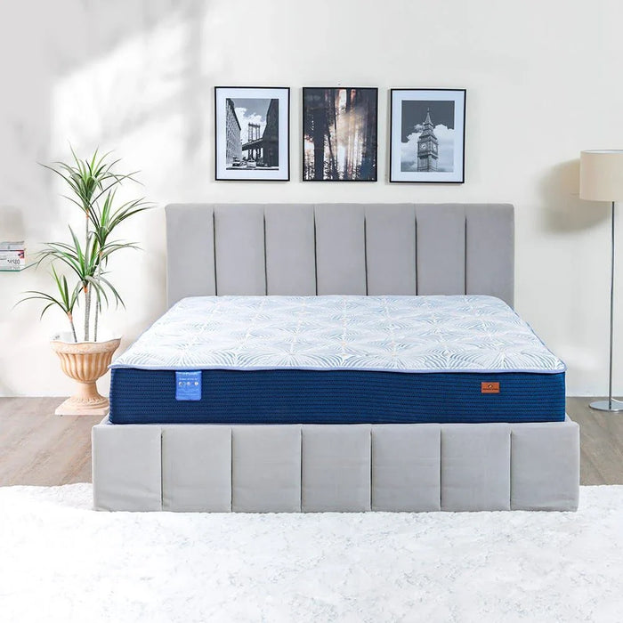 Gel Memory Foam with Pocket Spring Medium Soft King Mattress 180x200x25 cm-With 10-Year Warranty