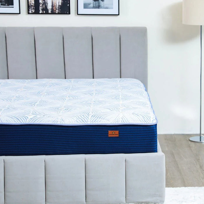 Gel Memory Foam with Pocket Spring Medium Soft King Mattress-180x210x25 cm-With 10-Year Warranty