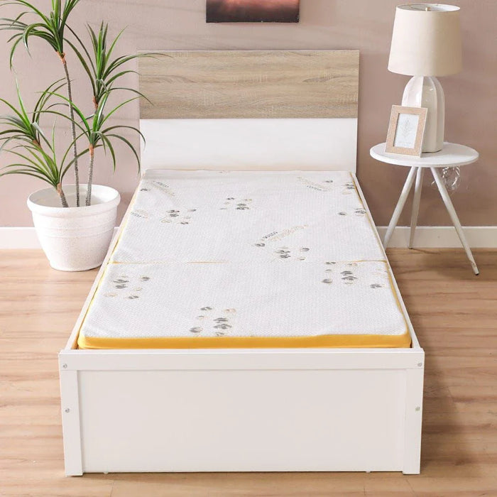 Houston Organic Foldable Foam Medium Firm Single Mattress-180x90x6 cm