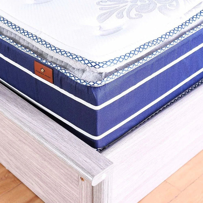 Diamond Pocket Spring & Memory Foam Medium Soft Queen Mattress-150x200x27 cm-With 10-Year Warranty