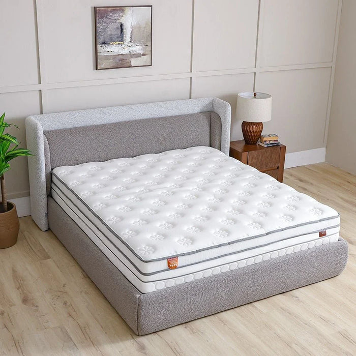 Five Star Pocket Spring & Gel Memory Foam Soft King Mattress-180x200x35 cm-With 10-Year Warranty
