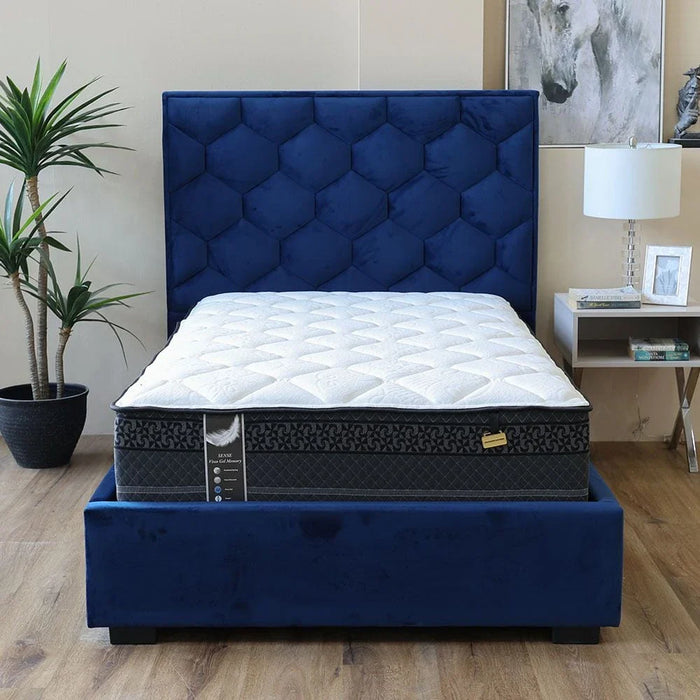 Sense Visco Gel Memory Foam Pocket Spring Single Mattress-90x190x32 cm-With 25-Years Warranty