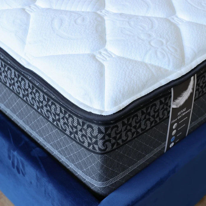 Sense Visco Gel Memory Foam Pocket Spring Single Mattress-120x200x32 cm-With 25-Years Warranty